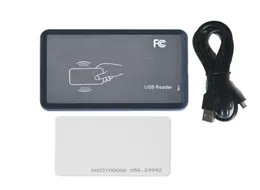 DIY 15 style output format EM4100 125KHZ Id card readeraccess control reader usb port 2pcs white card7049237