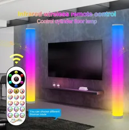 Lampade da terra Tuya Wifi LED Smart Light Bar RGB Controllo del suono Pickup Ritmo Bluetooth compatibile APP Musica Atmosfera Lampada da palco5553841