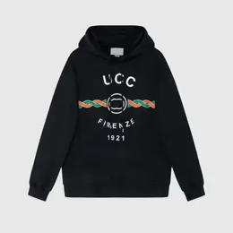 23 Tamanho Grande Mens Hoodie Designer Ucc Puro Algodão Outono e Inverno Novo Clássico Casual Solto Moda Versátil Ucc Com Capuz Manga Comprida Roupas Unissex 3lf21