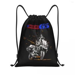 쇼핑 가방 오토바이 R1200 GS 모험 드로우 스트링 백팩 여성 남성 스포츠 체육관 kackpack 휴대용 모터 라드 바이커 훈련 가방 자루