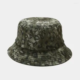 Boinas chapéu de balde masculino Cap brim spring primavera praia de praia protetor de proteção de origem do leopardo para férias de férias de leopardo