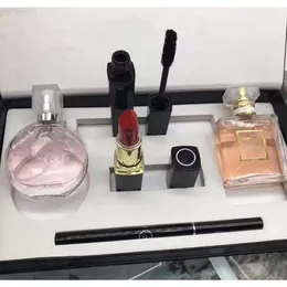 Karmiu Chaoage High End Makeup Makeup Set 15ml Perfume Lipsticks Eyeliner Mascara 5pcs with Box Lips Cosmetics Kit for Women Gift Fast Deliv