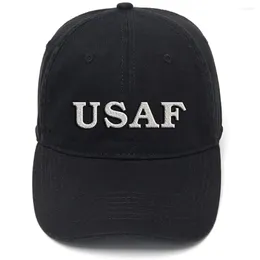 Ball Caps Lyprerazy Amry USAF Washed Cotton Adjustable Men Women Unisex Hip Hop Cool Flock Printing Baseball Cap