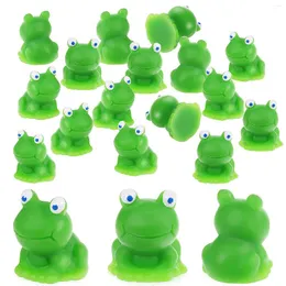 Garden Decorations 20 Pcs Resin Frog Figurines Realistic Models Animal Educational Teaching Props Kid Toys Playthings Ornaments