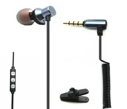 Auricolare singolo lato con microfono e controllo del volume Auricolari in-ear cablati Cuffie con isolamento acustico per orecchio singolo1188653