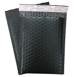 wholesale 50pcs Bubble Envelopc bags Black Foil Bubble Mailer For Gift Packaging Lined Poly Mailer Wedding Bag Mailing Envelopes In Stock