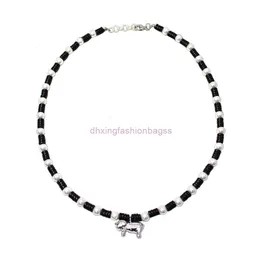 Modischer Vivienne-Schmuck, Kaiserinwitwe Xis, leichter Luxus, High-End-Halskette mit kleinem Glückselefanten, trendige Instagram-Perlenkette für Damen, vielseitig, personalisierbar