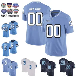 Football College North Carolina Tar Heels 28 Omarion Hampton Jerseys 23 George Pettaway 8 Paysour 5 JJ Jones 3 Antoine Green 10 Drake Maye University Pure Cotton