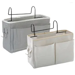 Сумки для хранения, 2 шт., подвесная сумка-органайзер для кровати с карманным поручнем для общежития