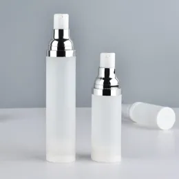 빈 20ml 30ml 50ml Airless Pump Bottles Lotion Matte Clleat Plastic Vacuum Bottle Cosmetics Packaging Tube 12 ll