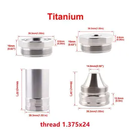 1,375x24 Titan End Cap Cups Cups Baffle Adpater 1/2x28 5/8x24 dla modarnego zestawu filtra paliwa paliwowego Dhtxp Dhtxp