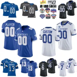 Football College Kentucky Wildcats 31 Maxwell Hairston Jerseys 9 Tayvion Robinson 54 Deryk Jackson 6 Dane Key 13 Devin Leary 1 Ray Davis 7 Barion Brown Prosphere Team