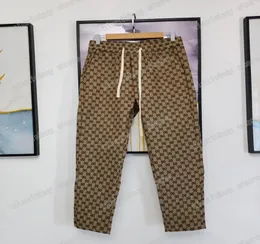 21ss Mens Mulheres Designer Jacquard Calças Primavera Verão Homens Denim Calça Dupla Carta Casual Letras Calças Alta Qualidade Amarelo Kha8982198