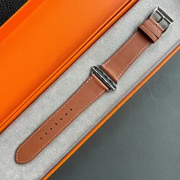 الترويج عالي الجودة السريع أو Barenia Leather Ultra 2 Band لـ Apple Watch 9 8 7 6 SE 5 4 3 حزام 41 مم 45 مم 49 مم 240104