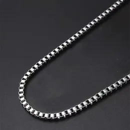 Vojefen 남자 목걸이 925 Sterling Silver Luxury Brand Jewelery Long Male Women Choker Neck Necklace 240104