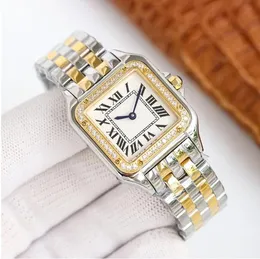 Kadınlar Lady Watches Quartz Fashion Classic Pantthere Watches 316L Paslanmaz Çelik Tasarımcı Kol saati Lüks Marka Diamond Watch Safir Tasarım