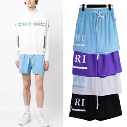 SS novo produto miri shorts high street solto casual com cordão calças casuais calções esportivos masculinos praia calças de secagem rápida