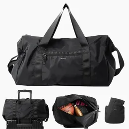 Oxford dobrável viagem mochila para homens 37l à prova dwaterproof água esportes tote ginásio ombro weekender sacos durante a noite grande capacidade 240104