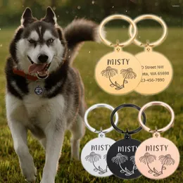 Dog Tag Gegraveerde Kat Ketting Naam Adres Tags Aangepaste Huisdier Kraag ID Puppy Harnas Anti-verloren Naambord Huisdieren Acessorios Producten