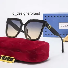 Dla okulary projektantów okularów przeciwsłonecznych GGITY Kobiety Złoto wytłaczane napisy Sun G Mens klasyczne przezroczyste okulary Pudełko moda luksusowy