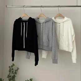 Kadın Hoodies Niş Design Modaya Güçlü Sweatshirt Fermuar Ceket