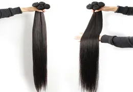 30 32 34 36 38 40 tum 10a Brasilianska raka hårbuntar 100 Human Hair Weaves Bundles Remy Hair Extensions2948569