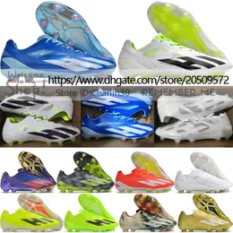 Send With Bag Quality New Season Soccer Boots X Crazyfast FG Messis Football Cleats Mens Firm Ground Leather Comfortable Training Crazylight Soccer Shoes US 6.5-11.5