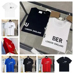 luxury designer mans womens shirt Cotton bb High quality round neck classic letter trendy casual versatile short sleeves letter printing Cotton high quality shirts