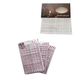 Schokoladen-Backformen, Blisterverpackung, transparentes Polkadot-Tablett für Schokoladengitter, Hartplastik-Vorlage, Lebensmittelqualität, Pilzriegel, Qwof