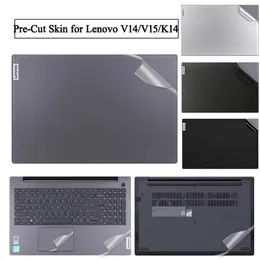 Anti Impronte Digitali Autoadesivo Del Computer Portatile Della Copertura Della Pelle per Lenovo V14 V15 G4 G3 G2 ABA IAP ITL ALC AMN IRU Protezione Notebook Impermeabile 240104