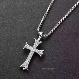 Ожерелье Cro Necklac с подвесками в виде креста с бриллиантами для мужчин и женщин Цепочки для свитера Ожерелье Дизайнерское дизайнерское ожерелье 993 693