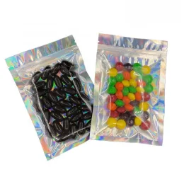 wholesale Resealable Smell Proof Bags 4x6" Mylar Aluminium Foil Food Storage Pouch packaging gummies sour candy bag