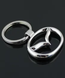 5pcslot Mode Auto-Logo Schlüsselanhänger Mazda Auto-Logo Schlüsselanhänger Wolfram und Leder Schlüsselanhänger Autozubehör Schlüsselanhänger8112427