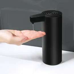 Dispensador de sabão líquido sem contato com sensor preto para cozinha, máquina de lavar automática, shampoo, detergente 240105