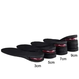 shoe accessories height increase insole 3-9cm black adjustable lift shoe heel insert taller shockarch support absorbant foot pad