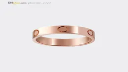 Band Ring Designer Rings Love Ring Rose Gold Women/Men Luxury Jewelry Titanium Steel Gold-Plated Never Fade Not Allergic 4/5/6mm 216192255764649