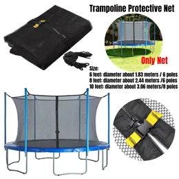 Rete protettiva per trampolino Trampolino in nylon per bambini Tappetino per saltare per bambini Protezione per rete di sicurezza Protezione per esterni Interni Senza supporto 240104