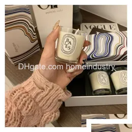 Candele profumate Fragranza per immersione Collezione Bougie Pare Collezione di decorazioni per la casa Collezione estiva limitata di Natale Lanterna da equitazione Regalo Dr Dhgew