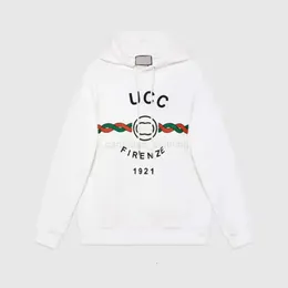 23 Büyük Boyutlu Erkek Hoodie Tasarımcısı UCC Pure Pamuk Sonbahar ve Kış Yeni Klasik Klasik Gevşek Gevşek Moda Çok yönlü UCC Kapşonlu Uzun Kollu Unisex Giyim 6386i