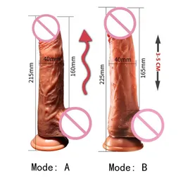 Itens Modo Esporte Grande Vibrador Vibrador Pênis Realista Ventosa Dick s Para Mulheres Sex Shop Grande Phalos Brinquedos Woman234G