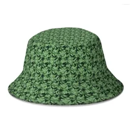 Beralar Mutlu İrlanda St. Patrick Günü Kova Şapkası Kadınlar Erkekler Genç Katlanabilir Bob Fisherman Şapkalar Panama Cap Street Giyim