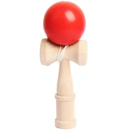 1 bit professionell trä ren färg skicklig kendama pu målar jumbo kendama utomhus jonglera spel boll leksaker för gåvor 240105