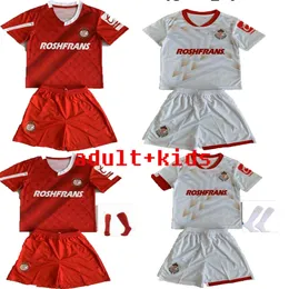 23 24 Deportivo Toluca Herren- und Kinder-Fußballtrikots M. ARAUJO J. ANGULO BAEZA VENEGAS Home Away 3. Fußballtrikot Kurzarm-Uniformen