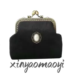 2024 Evening Bags Cross Body Vintage Tote Bags Women Handbag new women's purse women's small mini fabric velvet crossbody bag antique coin bag mouth gold bag