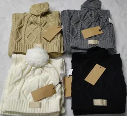 Erkek Tasarımcı Scarves Hats Set Kadınlar Kış Beanie Knited Cap Scarf Açık Kayak Spor Maskesi Beanies Caps7356670