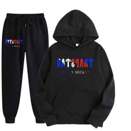 Men's T-shirts Tracksuit Trapstar Brand Printed Sportswear t Shirts 16 Colors Warm Two Pieces Set Loose Hoodie Sweatshirt Pants Jogging Cheap Loe60X5 60X5 60X5