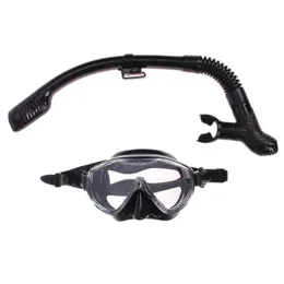 Máscaras de silicone máscara de mergulho antifog óculos snorkel tubo de respiração conjunto natação pesca piscina equipamentos máscaras de mergulho