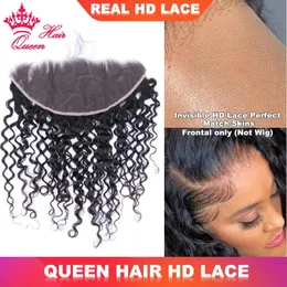 Fechamentos Real Invisível HD Lace Frontal Melt Todas as Peles de Cor Onda de Água Lace Encerramento Virgem Humano Cabelo Cru para Mulher 13x6 13x4 Lace Frontal