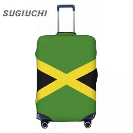 Флаг страны Ямайка, чехол для багажа, чемодан, дорожные аксессуары, эластичный мешок для пыли с принтом, защитный чехол на тележке 240105