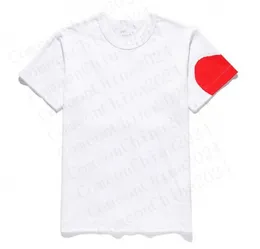 Marka mody Garcons cdg t shirt stripe designer miłośnicy męskiej menu miłosne serce com gram krótki rękaw 100% bawełniany unisex ekip